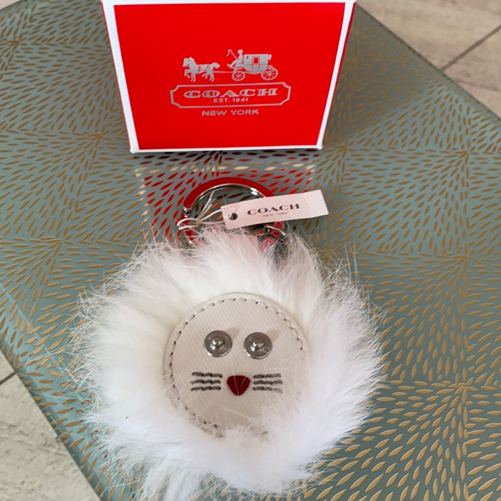 Coach Cat Keyring
